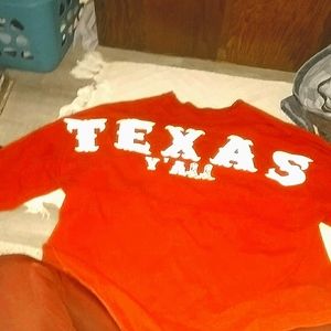 Spirit Red long sleeve Texas Y'all shirt